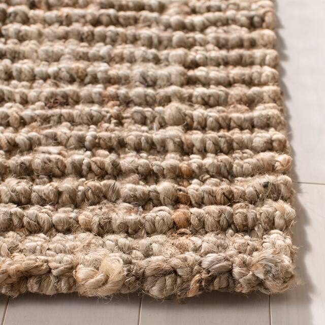 SAFAVIEH Jerneja Handmade Solid Chunky Jute Area Rug