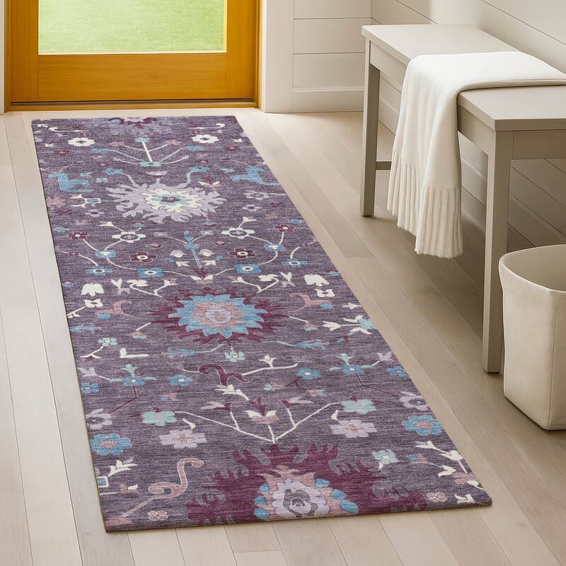 Machine Washable Indoor/ Outdoor Global Dillon Chantille Rug