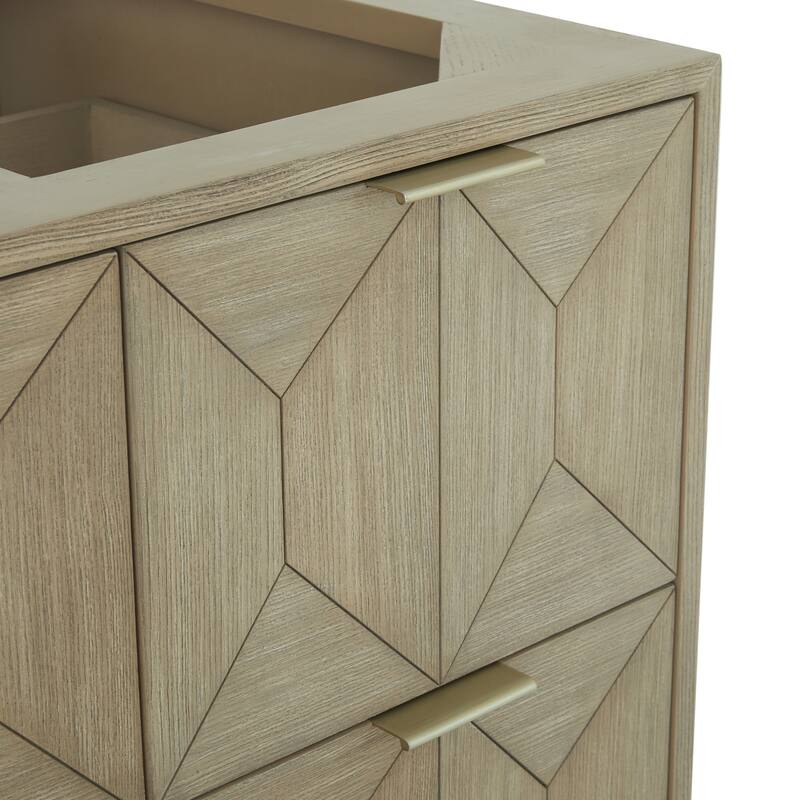 James Martin Vanities Emmeline 48" Single Vanity, Pebble Oak