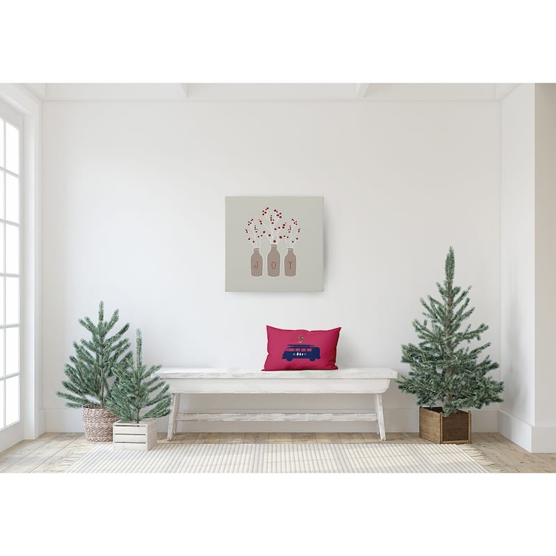Christmas Surf Bird Beachy Christmas Accent Pillow