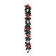 preview thumbnail 1 of 2, National Tree Company 6 ft. Artificial Boo-tiful Halloween Garland with Orange Florals and White Skull, 30 Green LED Lights
