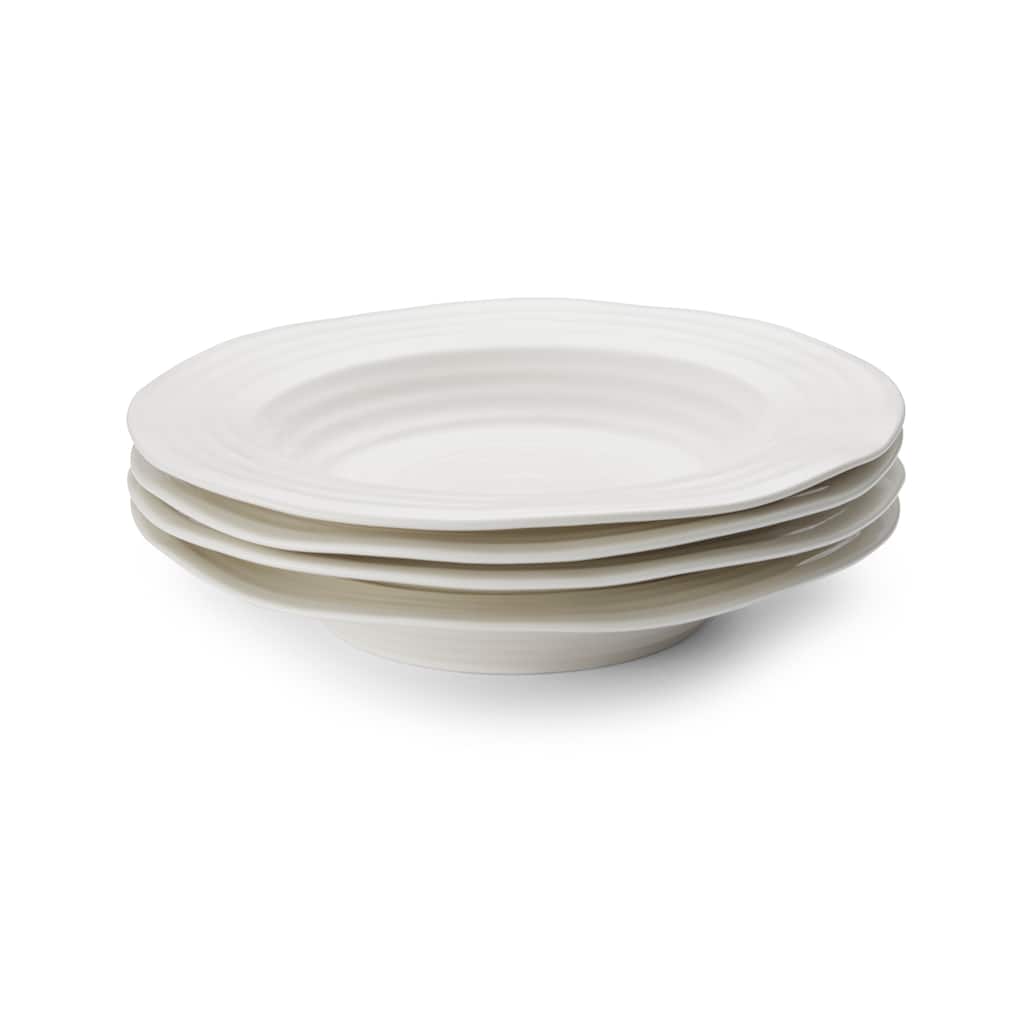 Portmeirion Set of 4 Sophie Conran Rimmed Soup Plates - 9.75 Inch