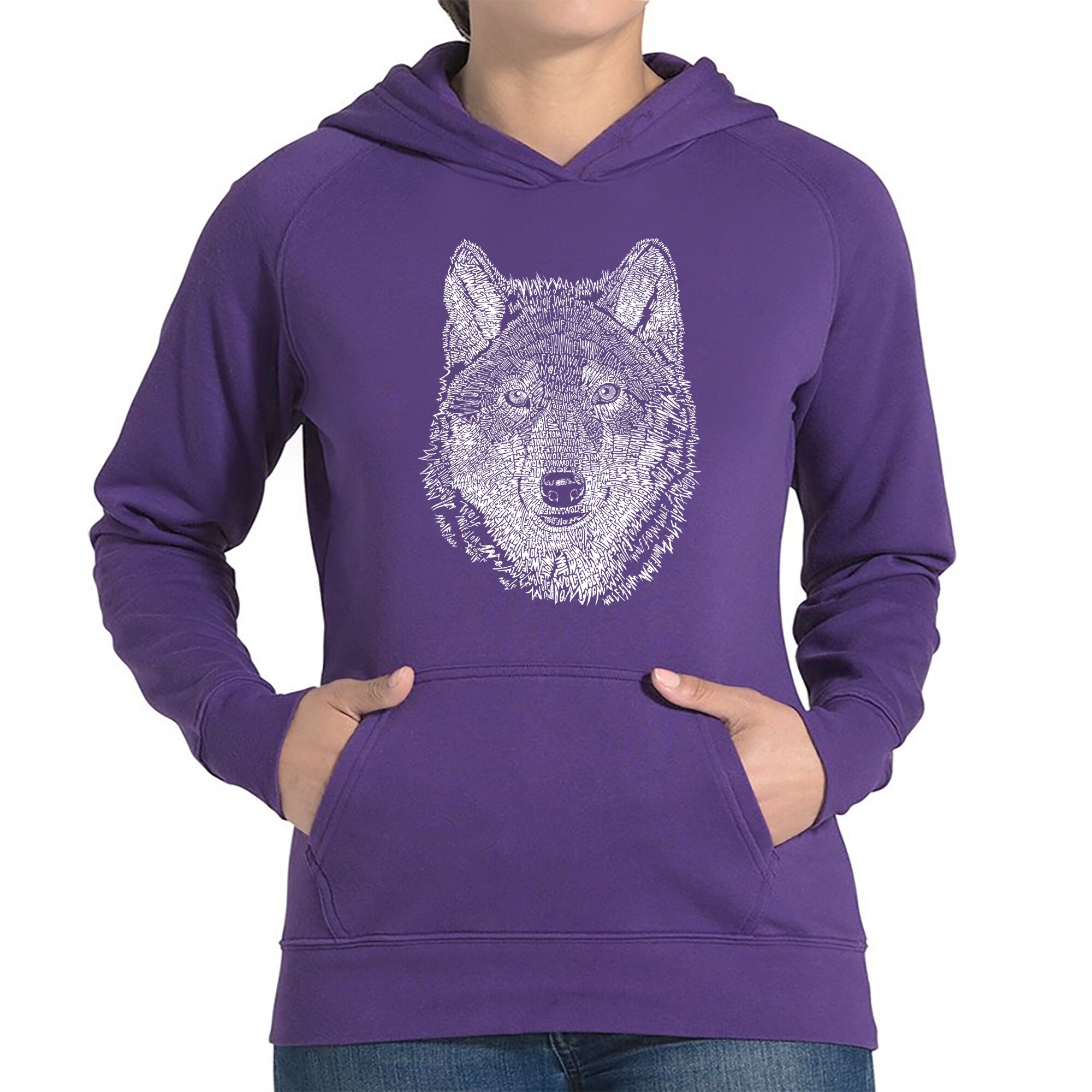 wolf hooded sweatshirt