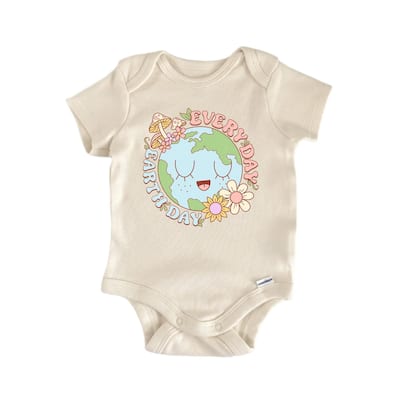 Everyday Earth Day - Baby Boy Girl Clothes Infant Bodysuit Funny Cute Newborn