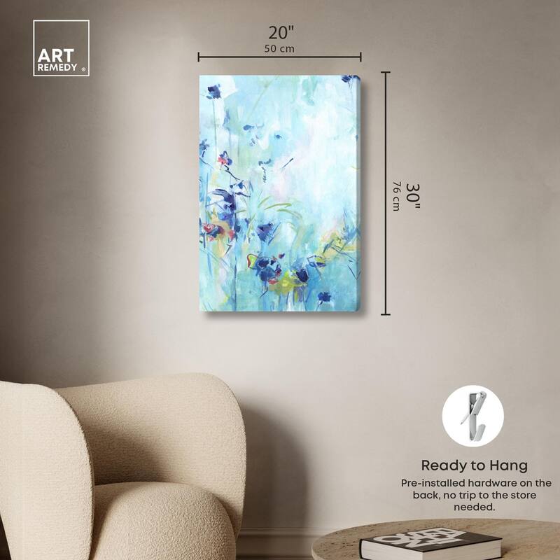 Heavenly Blue I Canvas by Art Remedy, Gallery Wrapped
