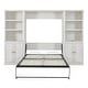 preview thumbnail 76 of 89, Half Self-Close and Open Murphy Bed with 2 Side Cabinet Storage Shelf