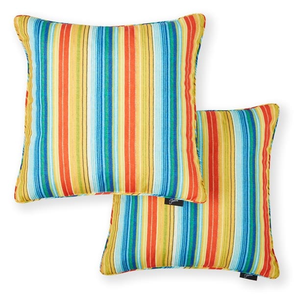 Set of 2 Christopher Knight Home Ashley Hand-Loomed Boho Pillow Cover MULTICOLOR 