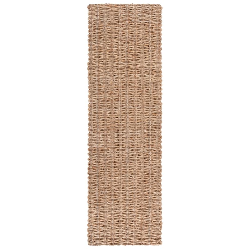 SAFAVIEH Handmade Natural Fiber Stoyka Jute Rug - 2'3" x 8' Runner - Natural