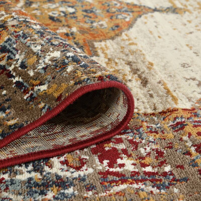 Alurea Pelham Red Medallion Area Rug