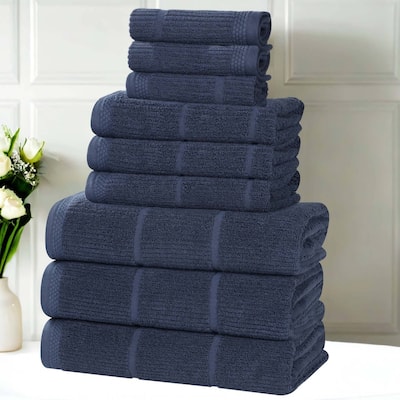Superior Milo Smart Twist Viscose Cotton Blend 9 Piece Towel Set