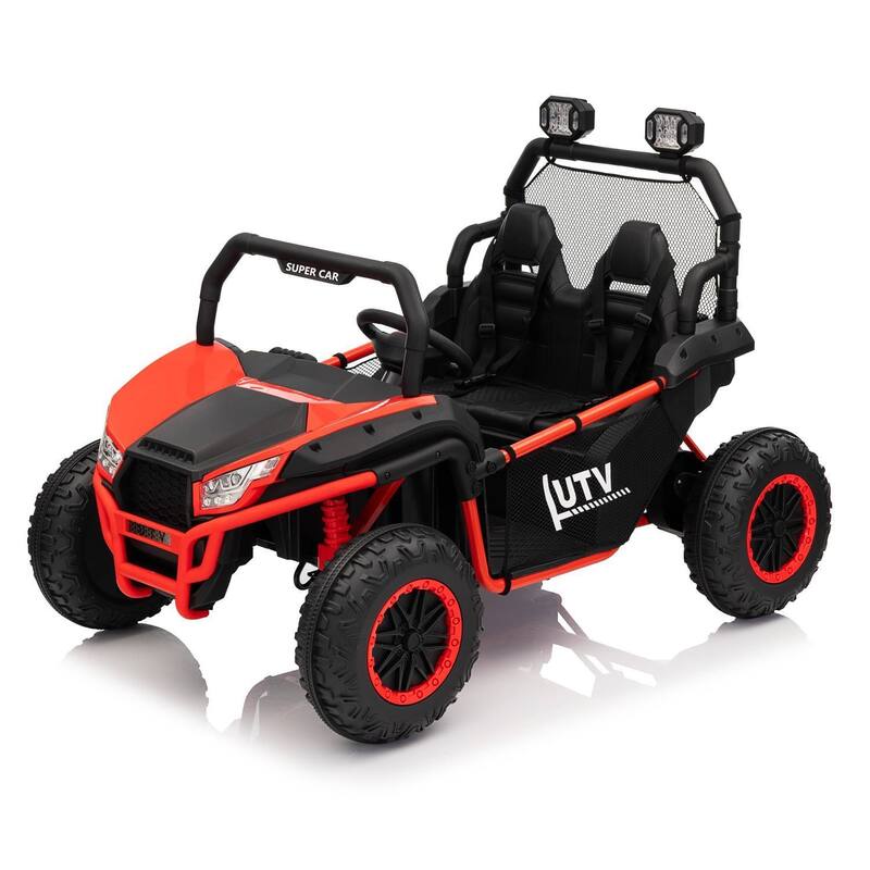 24V 2-Seater Kids UTV Ride-On Car Toy with Parent Remote Control for Kids Best Gifts - Red