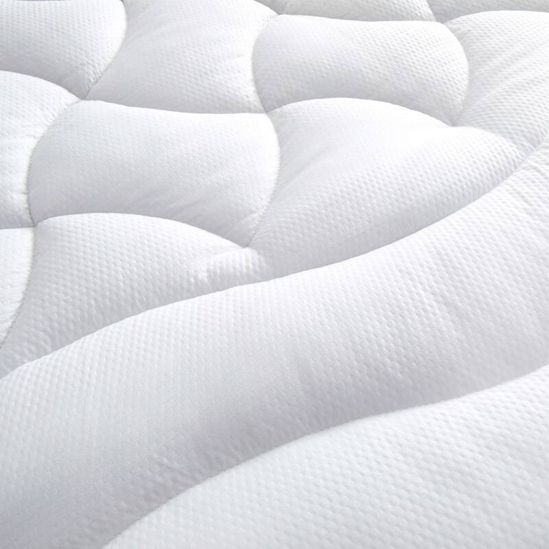 The Beyond Bed™ Cooling Waterproof Quilted Mattress Pad with Elastic Deep Pocket - White