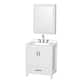 Option White, Chrome Trim, White Quartz Top