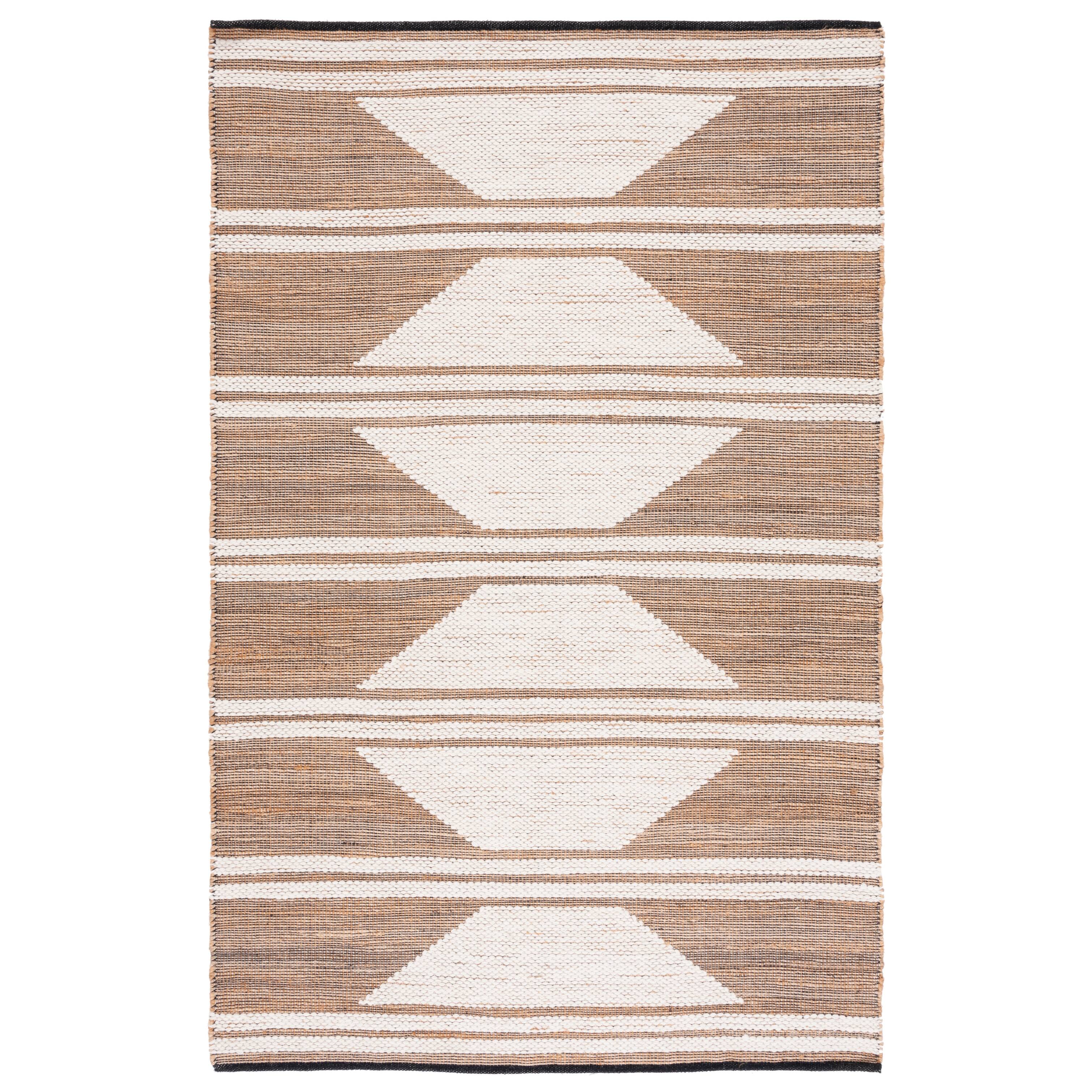 SAFAVIEH Handmade Natural Fiber Suad Jute & Wool Rug On Sale Bed