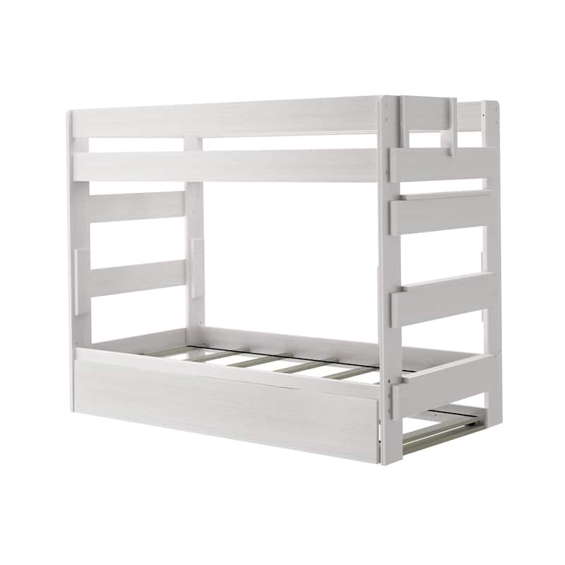 Max and Lily Farmhouse Twin over Twin Bunk Bed with Trundle