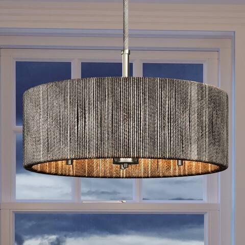 Luxury Bohemian Chandelier, 9"H x 24"W, with Contemporary Style, Polished Nickel, by Urban Ambiance