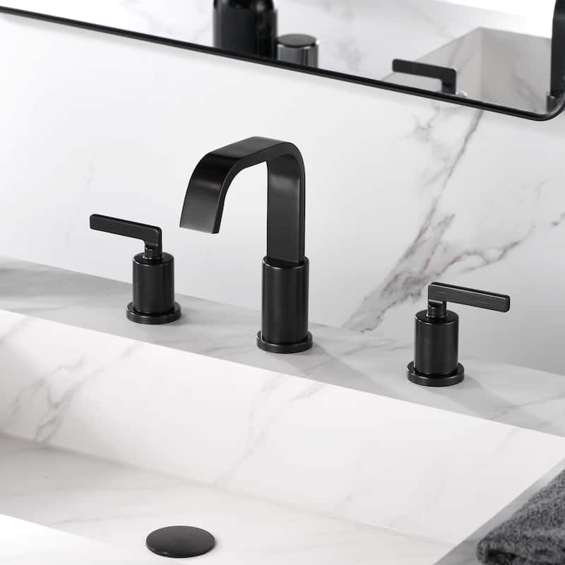 Luxier WSP04-T Widespread Bathroom Faucet with Pop-Up Drain