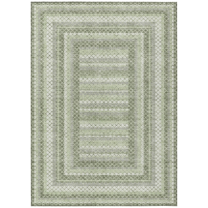 HomeRoots Geometric Transitional Rectangle Outdoor Rug