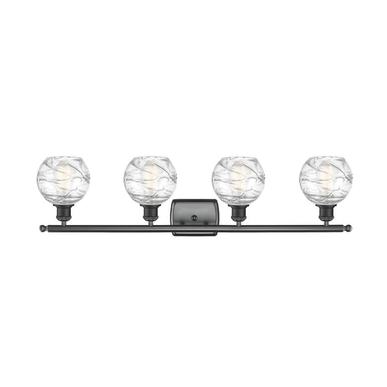 Innovations Lighting Small Deco Swirl 4 Light 36" Wide Bathroom Vanity