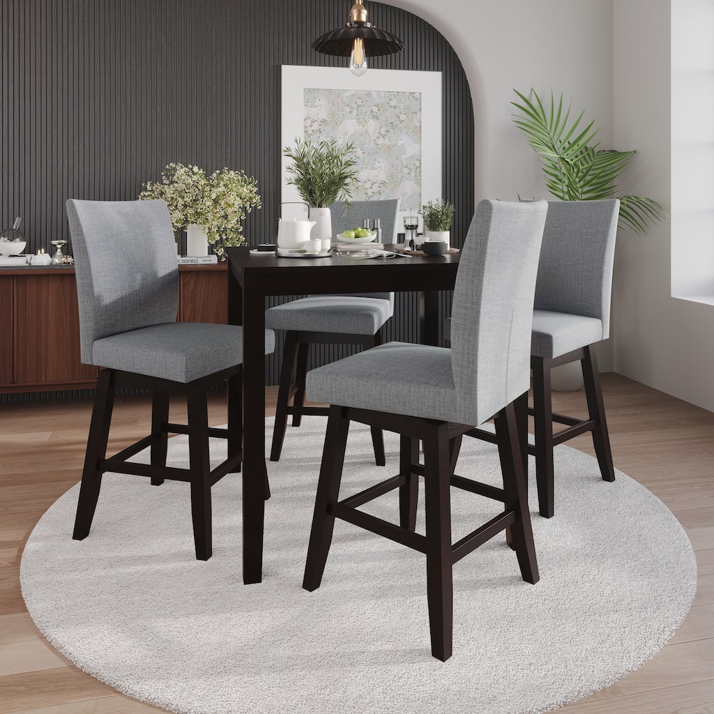 CraftPorch Minimalist Swivel Counter Dining Set