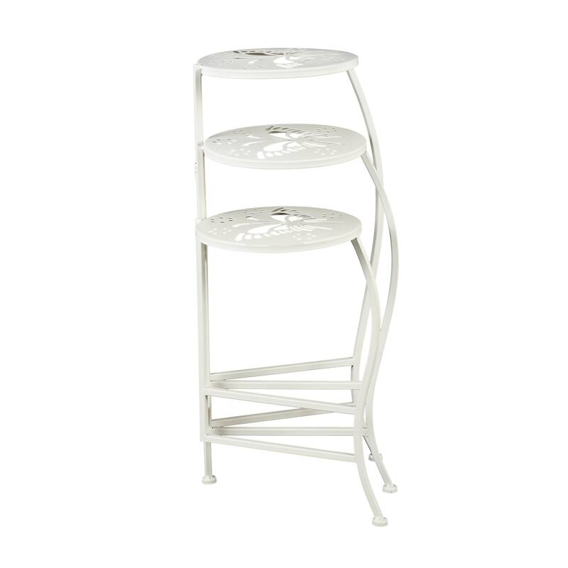 Metal Indoor Outdoor 3 Tier Floral Plantstand
