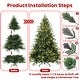 preview thumbnail 6 of 14, Premium PE & PVC Artificial Christmas Tree with Hinged, Metal Stand