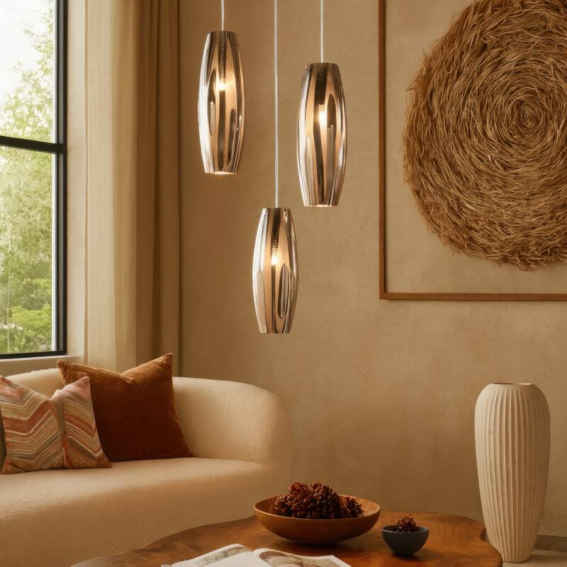 Varaluz Chroman Empire 1-Light Mini Pendant - Chrome