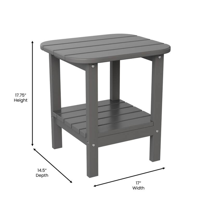 All-Weather Adirondack Style Patio Side Table