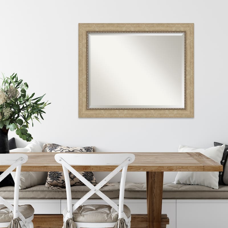 Beveled Wall Mirror - Astor Black Frame
