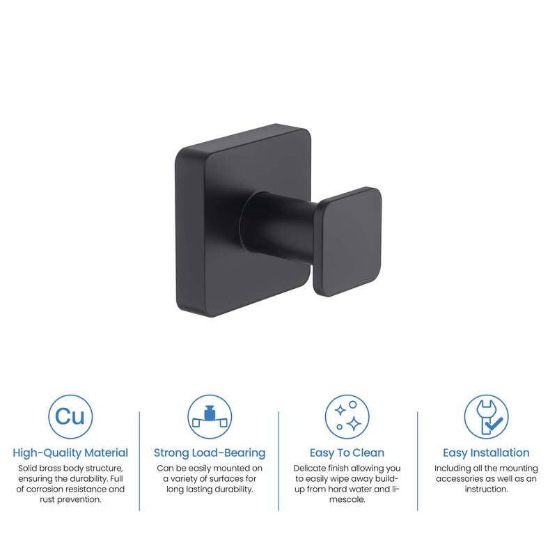 Blaze Bathroom Towel & Robe Hook 3 Count