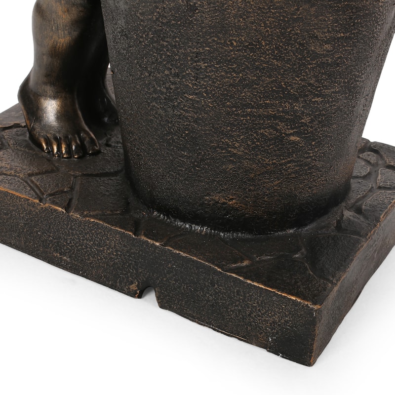 Outdoor Weather Resistant Floor Fountain with Light