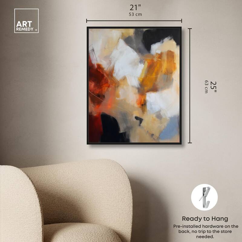 Earth and Fire I Canvas by Art Remedy