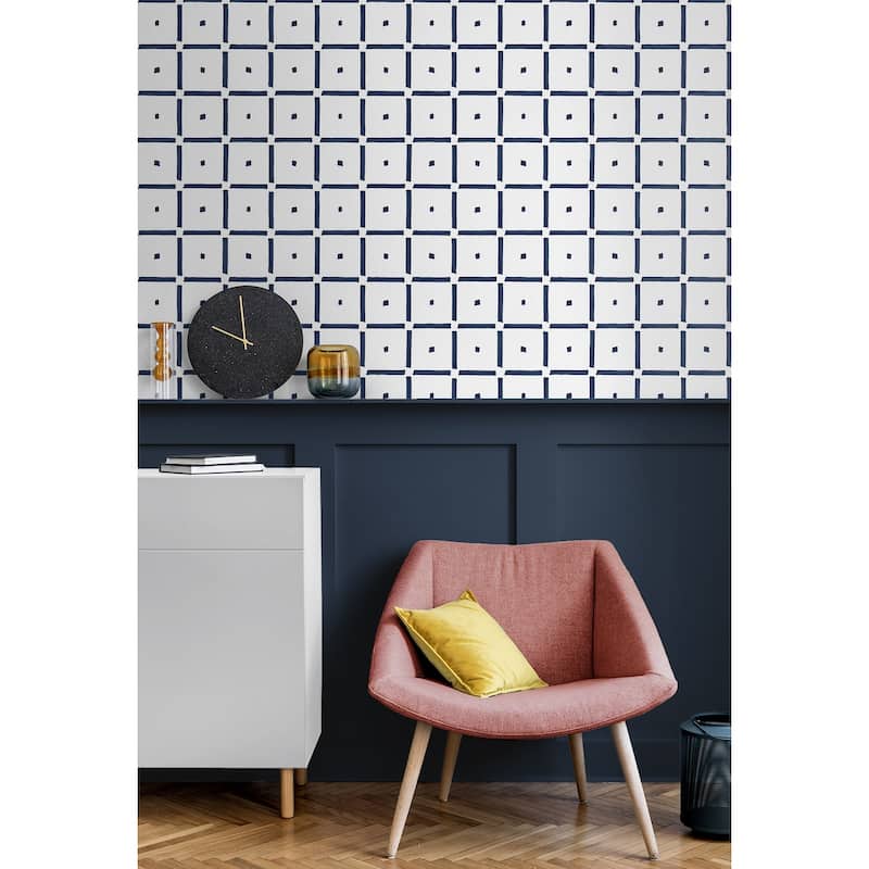 NextWall Check and Spot Peel and Stick Wallpaper