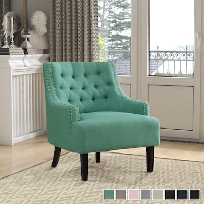 Lorenzi Upholstered Button-tufted Accent Chair
