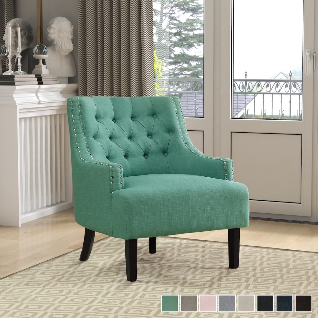 Lorenzi Upholstered Button-tufted Accent Chair