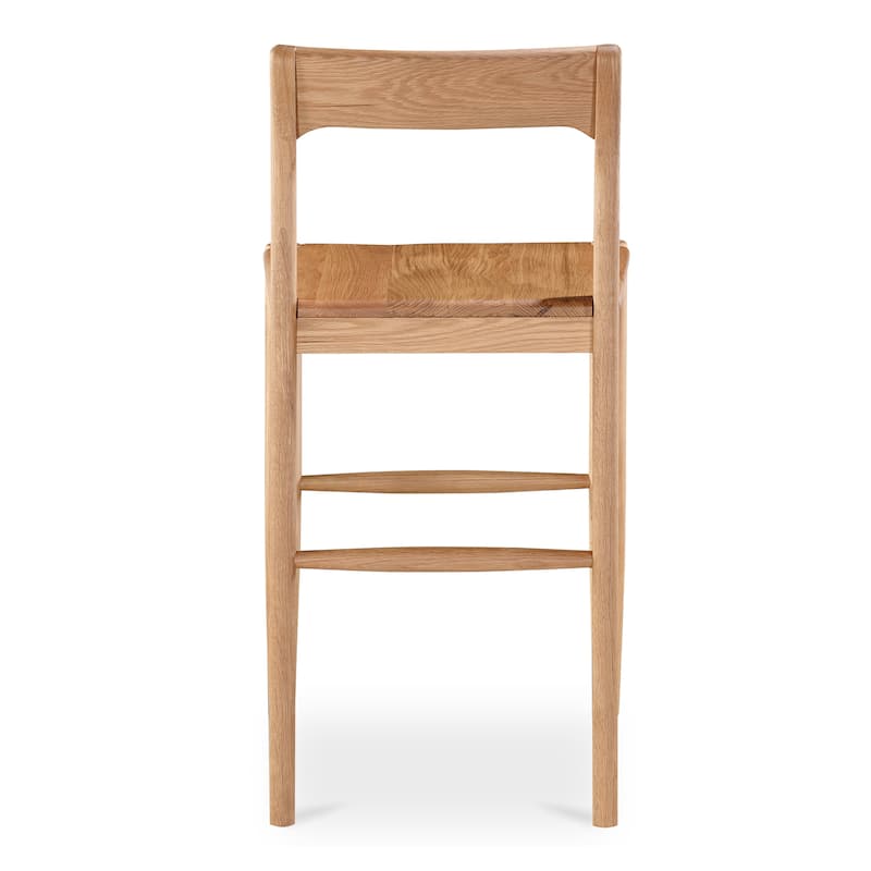Aurelle Home Owletta Modern Solid Wood Counter Stool - 19.5"W x 38"H x 20"D
