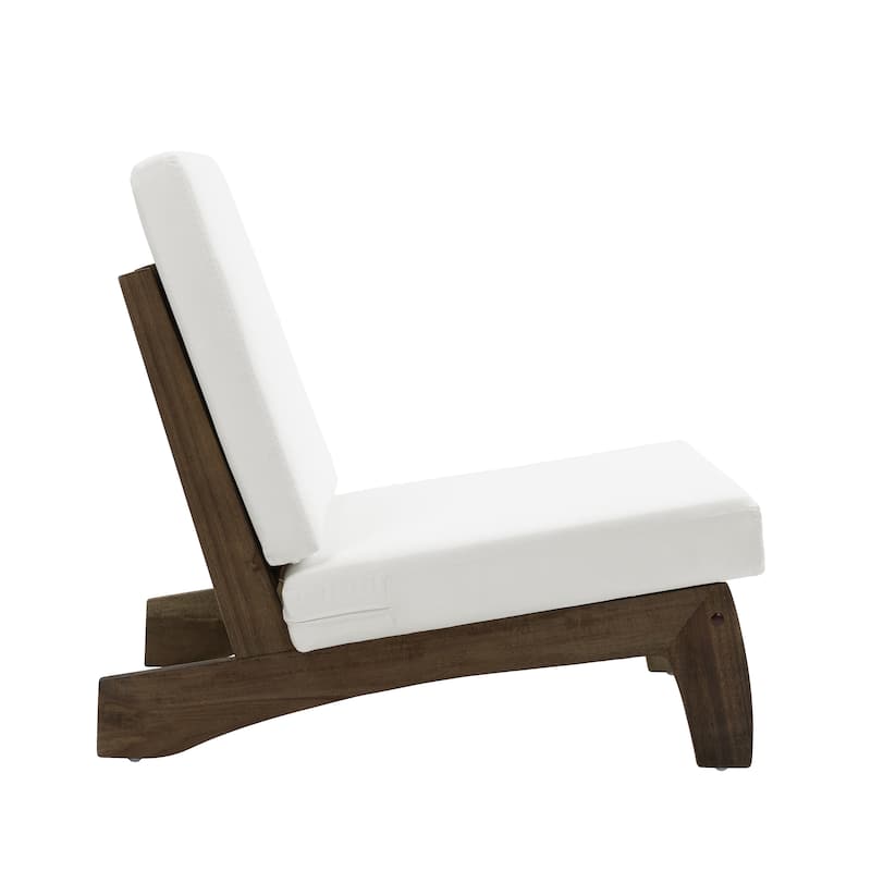 2 Set Patio Acacia Wood Outdoor Chair