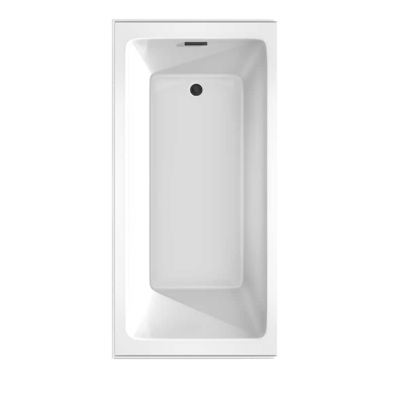 Wyndham Collection WCBTW16632R Grayley 66" Three Wall Alcove Acrylic