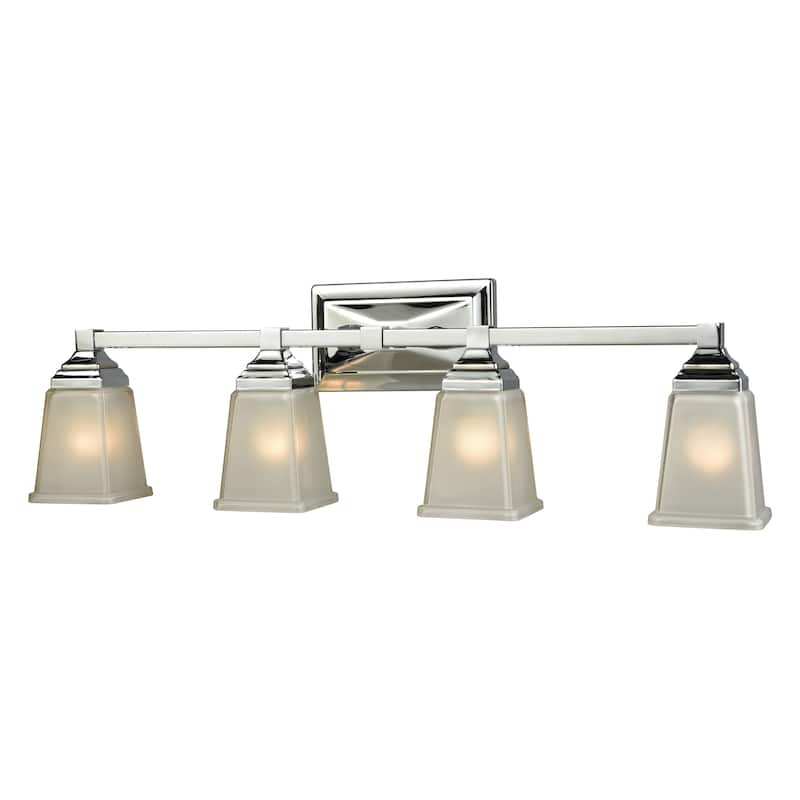 Sinclair 15-inch Wide 2-Light Vanity Light in Brushed Nickel - 30 - Polished Chrome