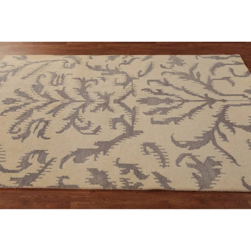 Moroccan Oriental Area Rug Handmade Wool Carpet - 5'1" x 7'11"