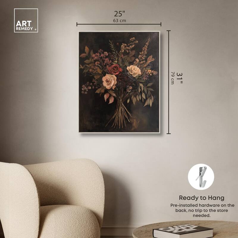 Rustic Roses Canvas by Art Remedy