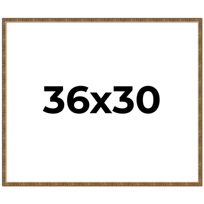 36x30 Frame Gold Kingsley Distressed Solid Wood Picture Frame Width