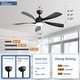 preview thumbnail 75 of 118, Sofucor 45/52 Inch Ceiling Fan with Remote & Lights Quiet DC Motor 5 Blade High CFM Modern Fan