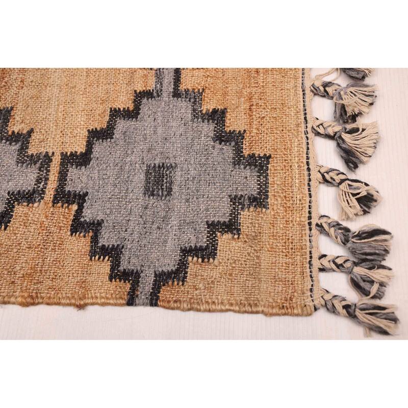 ECARPETGALLERY Flat-Weave Palas Denizli Tan Kilim - 5'3 x 7'8