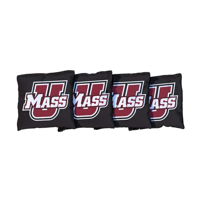 Massachusetts UMASS Minutemen Grey Cornhole Bags - Corn Filled