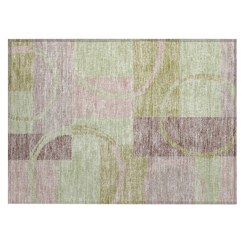 Machine Washable Indoor/ Outdoor Contemporary Chantille Rug