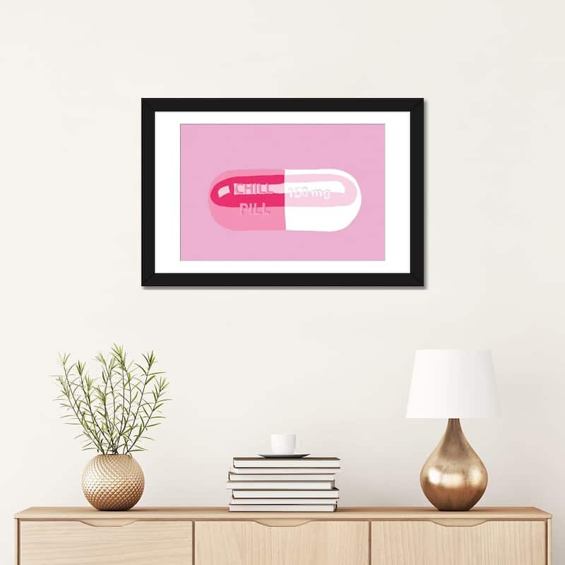 iCanvas "Chill Pill Pink" by Jaymie Metz
