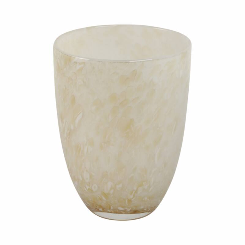 Glass Decorative Vase Textured Handcrafted Sculptural Statement Style