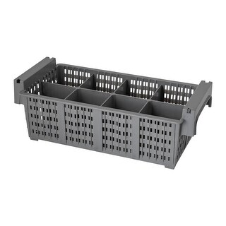 2-Piece Flatware Drying Container with 8-Compartment - Grey - Bed Bath ...