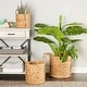 preview thumbnail 1 of 19, Dried Plant Material Coastal Basket (Set of 3) - S/3 20", 17", 13"H